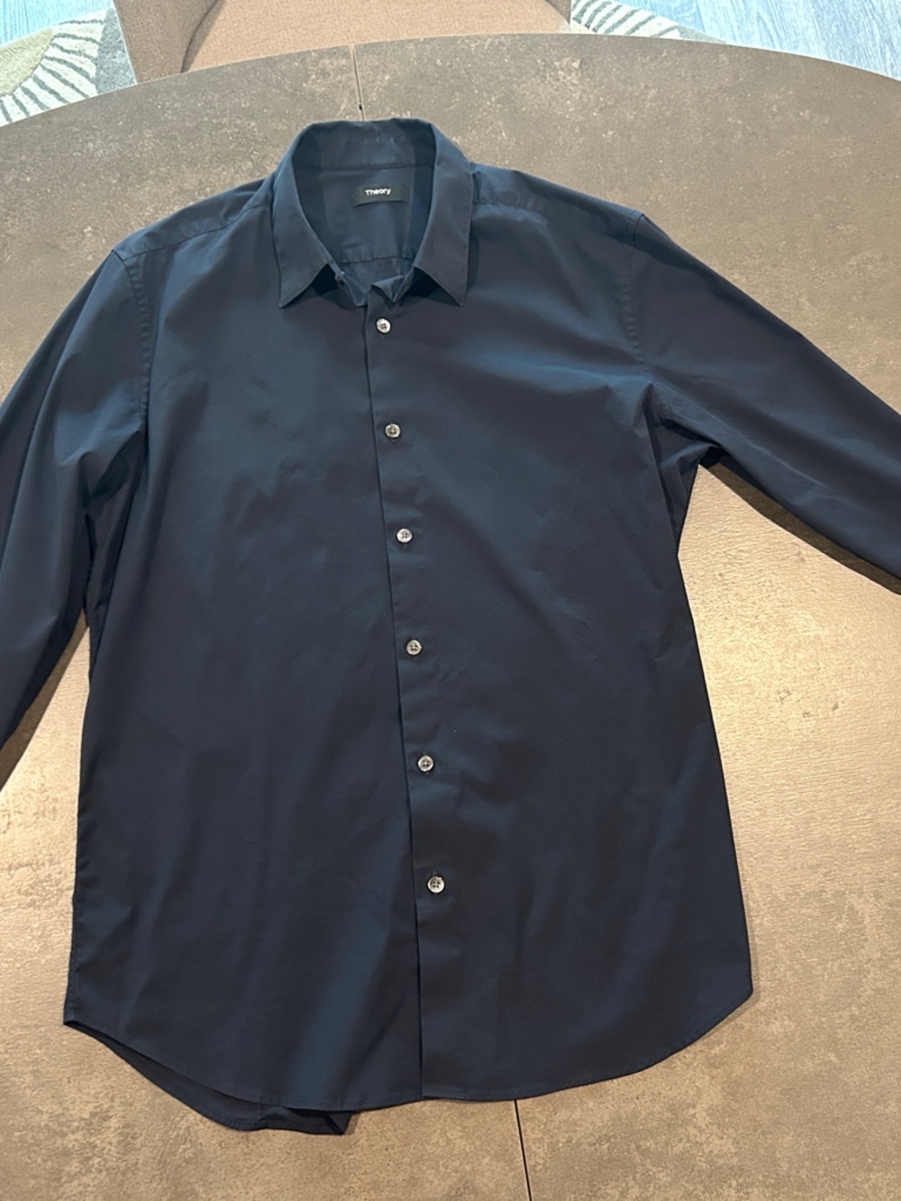 Theory Midnight Blue Long Sleeve Size Large